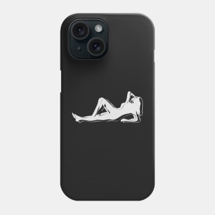 female laying down Phone Case