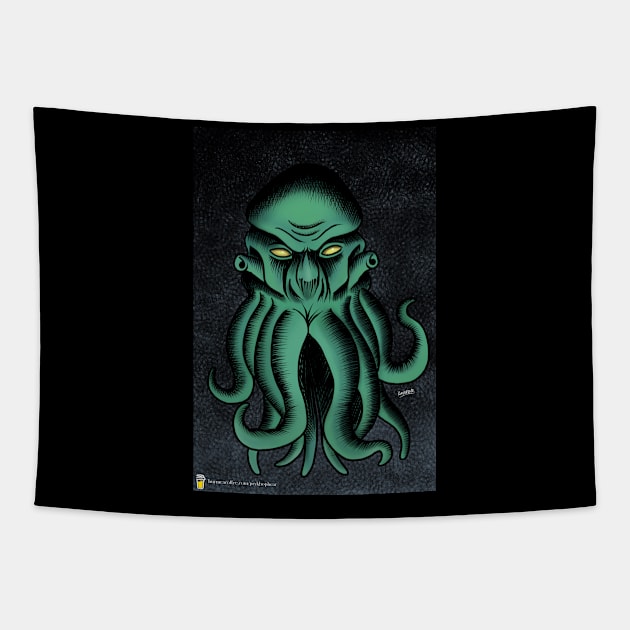 The Cult of Cthulhu Tapestry by Montagu Studios