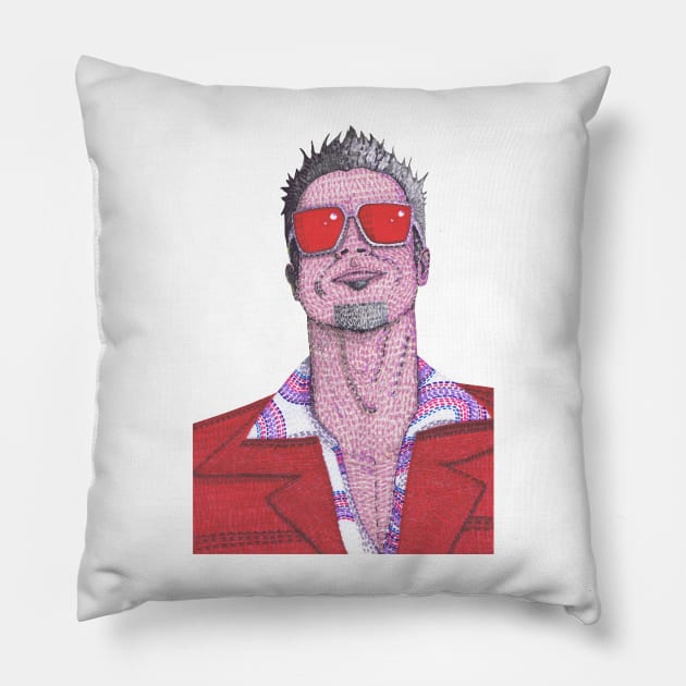 Tyler Durden 2018 (no background) Pillow by SpencerHart