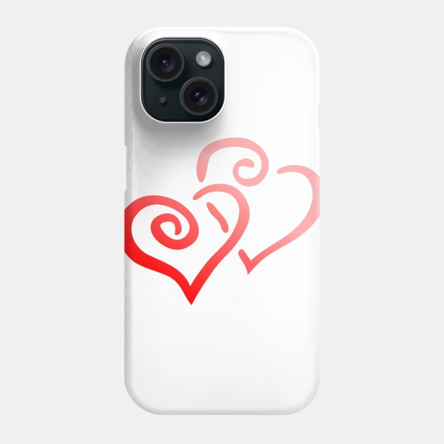 Valentine Heart Phone Case by  Colorful&Goldie