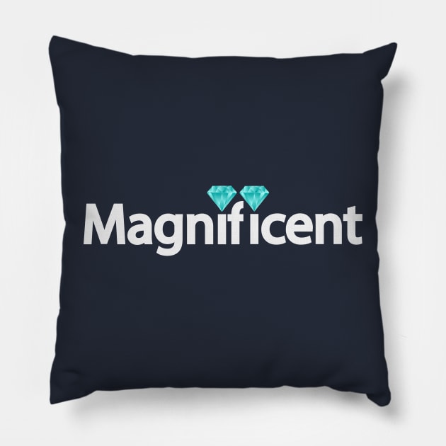 Magnificent artistic typography design Pillow by CRE4T1V1TY