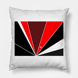 Red Art Deco Abstract #minimal #christmas #design #kirovair #decor #buyart Pillow