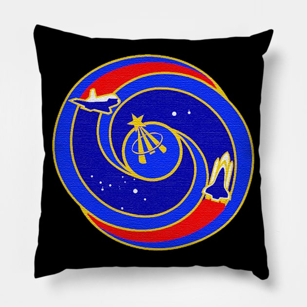 Black Panther Art - NASA Space Badge 124 Pillow by The Black Panther