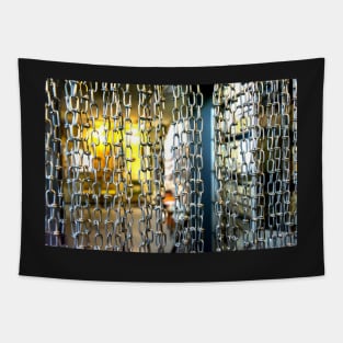 Hanging metal chains Tapestry