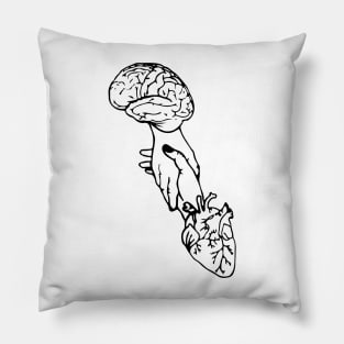Brain DNA Heart Hand Balance Pillow