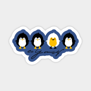 Four penguins Magnet