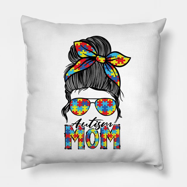 Autism mom life Pillow by Samphelinshop