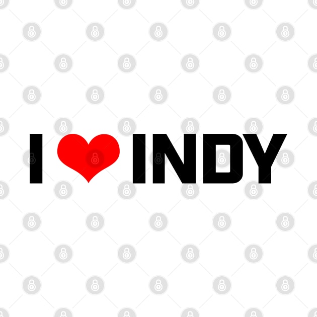 I heart INDY (black) by Sway Bar Designs