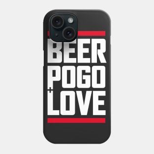 beer, pogo & love black Phone Case