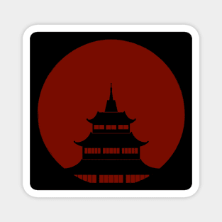 Japanese temple Magnet