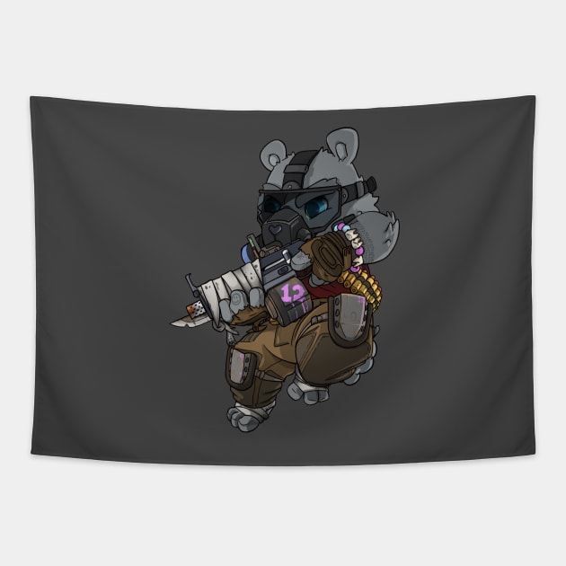 Tactical Teddies ® Hunter Mr Snookums Tapestry by hiwez