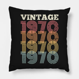 50th birthday gifts for men and women 1970 gift 50 years old Pillow