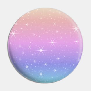 Pastel Ombre Unicorn Gradient Sparkle Pattern Pin