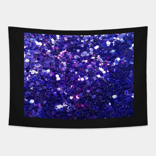 Purple Glitter Tapestry by CrazyCraftLady