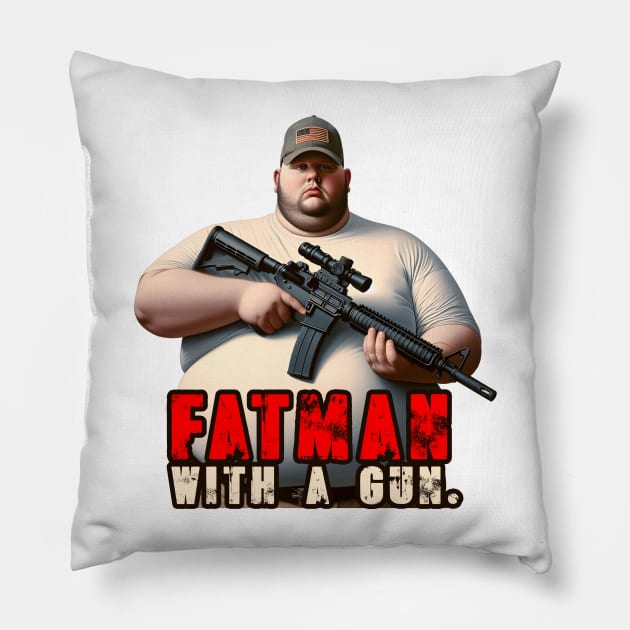 Tactical Fatman Power Pillow by Rawlifegraphic