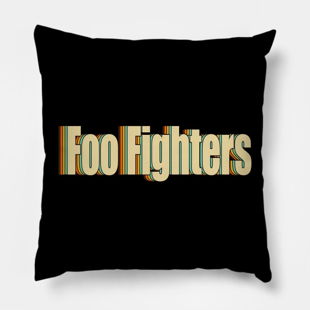 Foo Fighters Pillow by DESKPOP PODCAST