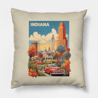 Indiana Vintage Design Pillow