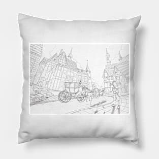 The Bavarian Village Pillow