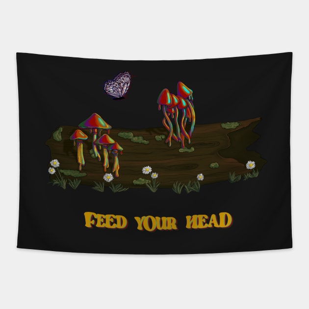 Feed Your Head Tapestry by BugHellerman