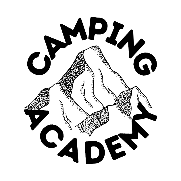 Camping Academy Perfect Gift for Nature Lovers Hiking Mountains Woods Travel Outdoors by nathalieaynie