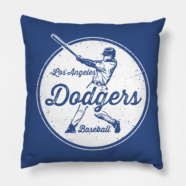 Vintage Dodgers Pillow by Throwzack