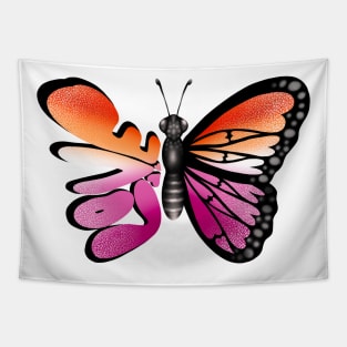 Lesbian Pride Butterfly Tapestry