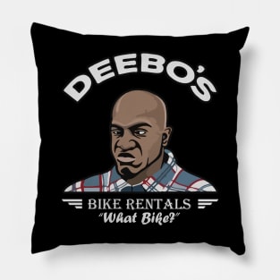 Deebo's Bike Rentals "What Bike?" Pillow