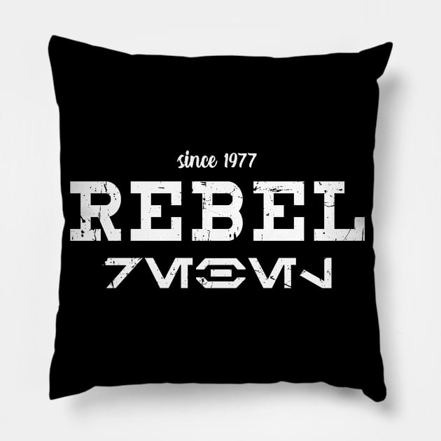 REBEL Streetwear WHITE Pillow by PopCultureShirts