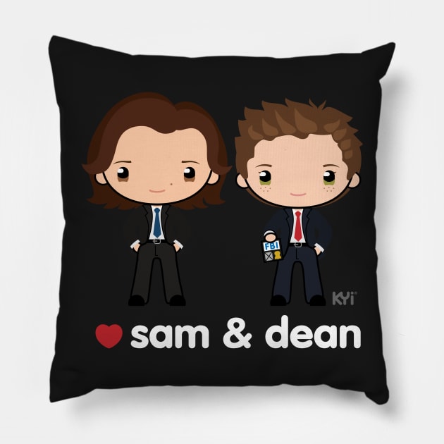 Love Sam & Dean - Supernatural Pillow by KYi