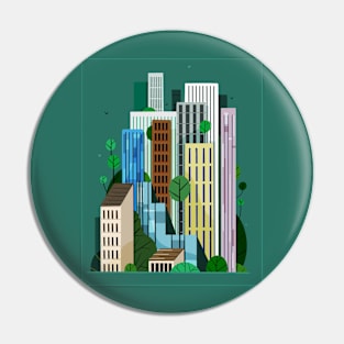 Cityscape Pin