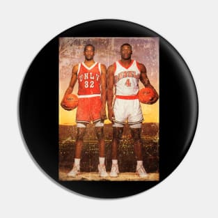 Stacey Augmon and Larry Johnson 1991 Pin