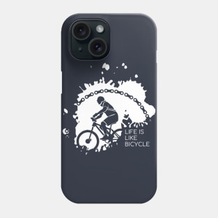 life is like bicycle Phone Case