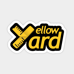 Yellow Yard Ruler Magnet