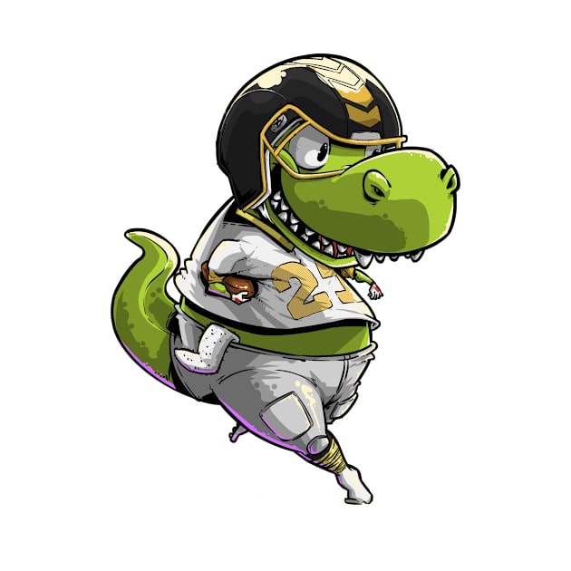 T-Rex Dinosaur Dino Football by iHeartDinosaurs