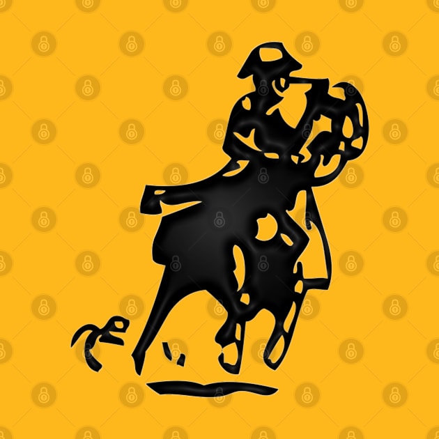Western Era - Cowboy on Horseback 5 by The Black Panther