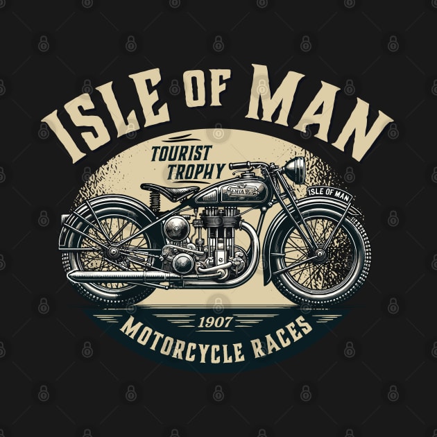 Isle of Man TT Motorcycle Racing by Graphic Duster