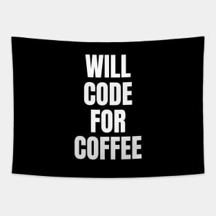 will code for coffee Tapestry