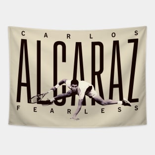 Carlos Alcaraz fearless Tapestry