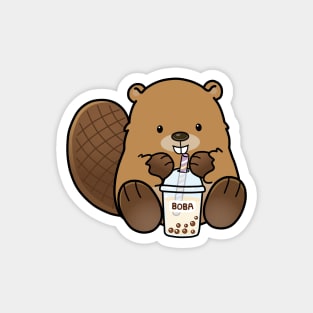 Boba Beaver! Magnet