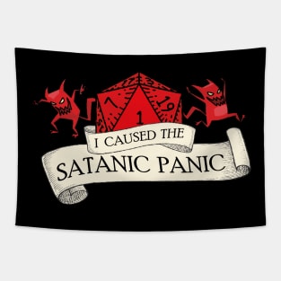 I Caused the Satanic Panic Tapestry