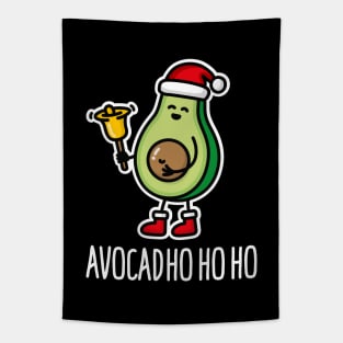 Avocad ho ho ho avocado Santa Claus pun ketogenic diet Tapestry