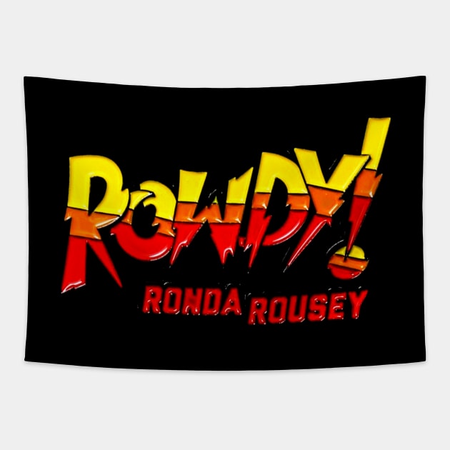 Ronda Rousey LOGO Tapestry by strong chinese girl