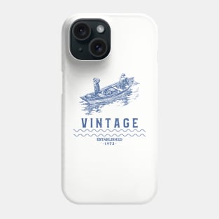 Vintage Est. 1973 Fishing Boat Phone Case