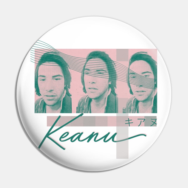 キアヌ KEANU REEVES Aesthetic Fan Design Pin by unknown_pleasures