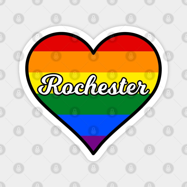Rochester New York Gay Pride Heart Magnet by fearcity