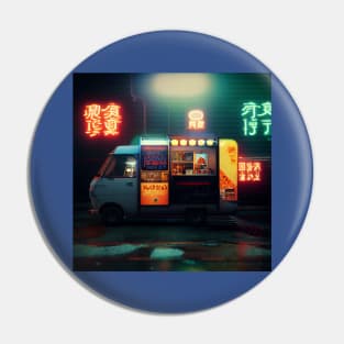 Cyberpunk Tokyo Ramen Food Truck Pin