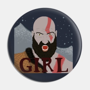 Girl - God Of War Pin