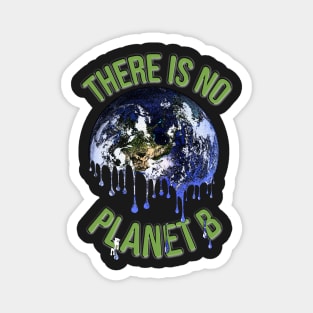 There is no Planet B melting earth design Magnet