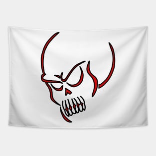 Minimalist skull Tapestry