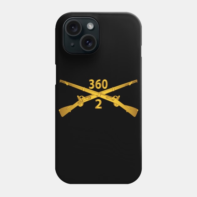 2nd Bn 360th Infantry Regt - Infantry Br wo Txt X 300 Phone Case by twix123844